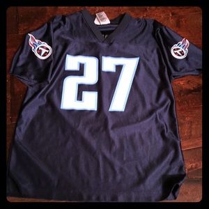 Tennessee Titans jersey #27 Eddie George Boys Lg
